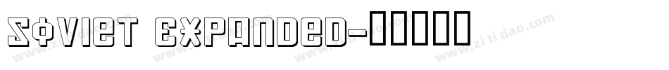 Soviet Expanded字体转换